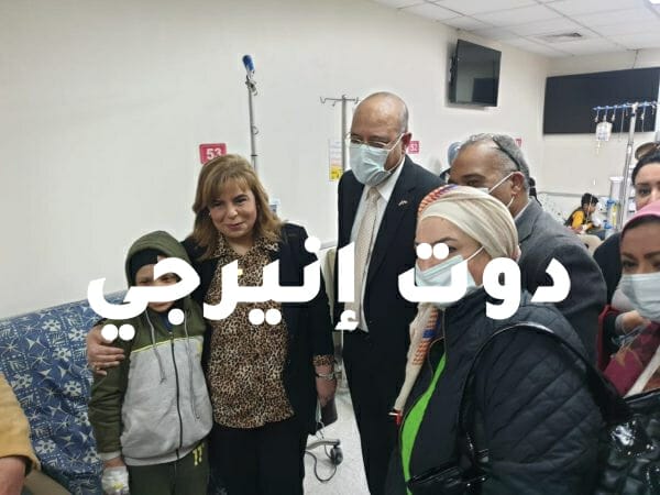 بالصور: جبران ومحي الدين و صابر في زيارة لدعم مستشفي السرطان ٥٧٣٥٧
