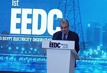 وزير الكهرباء والطاقة المتجددة يلقى كلمة فى افتتاح مؤتمر "التحول الرقمى في شبكات التوزيع" الذي تنظمة شركة هواوى الصينية
