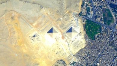 صور الأهرامات من الفضاء